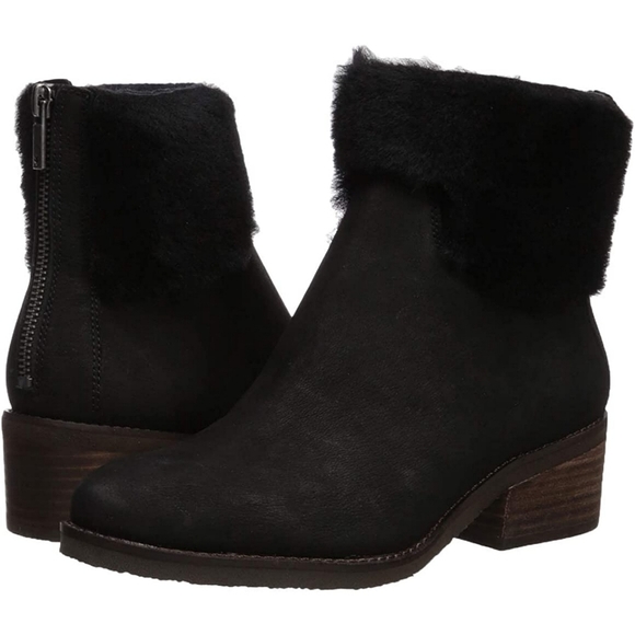 Lucky Brand Black Leather Tarina Ankle Boots Size 8.5 - Picture 12 of 12